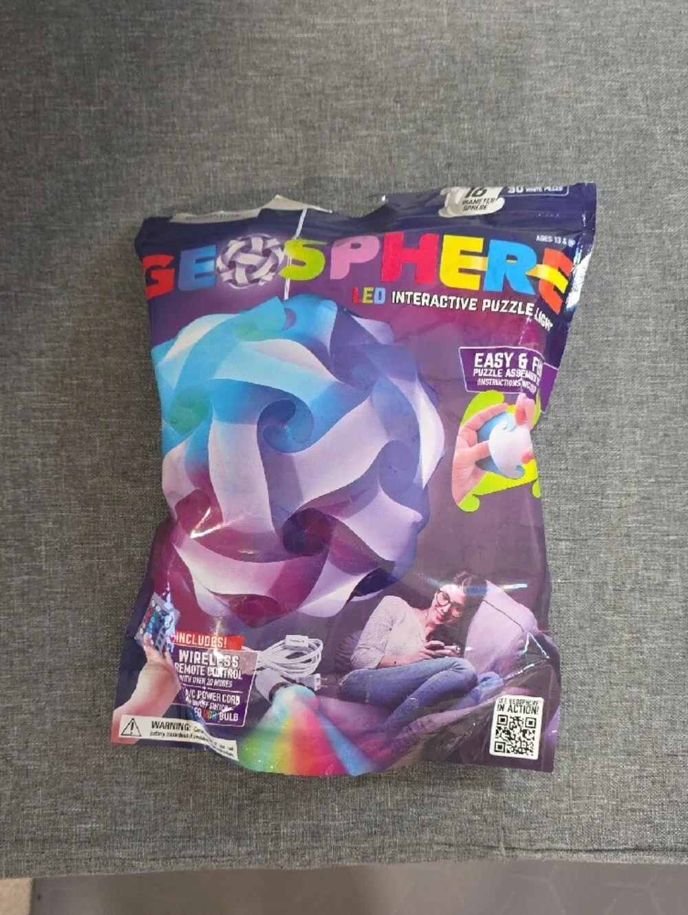 GEOsphere LED Interactive Puzzle Light - Multicolor